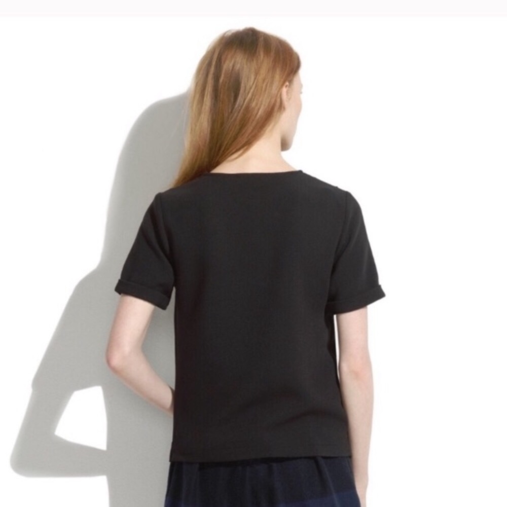 NWT Madewell ivy embroidered short sleeve blouse - Picture 2 of 8